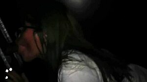 Latina Schoolgirl Slut Gloryhole Fucks Three Strangers in Cabins