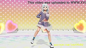 Novr's MMD Gura performs captivating 3D dance in Hololive hentai style