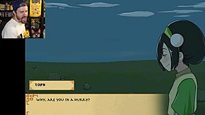 avatar's teen babe gives feet handjob blowjob before missionary creampie in game