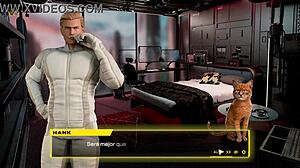 doggy with my android girl but wait shes got a huge futanari cock pounding me too ughh double pen