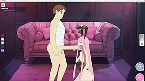 Bulma clone slurps stepmom blowjob balls deep squirting nut fest