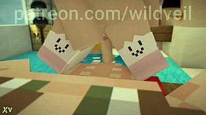 Chad fuck Lucy rough in minecraft pt2 now