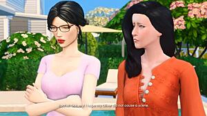 fuck neighbor's hot milf wife hard! naughty 3d sims hentai preview