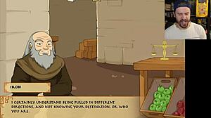 avatar's teen babe gives feet handjob blowjob before missionary creampie in game