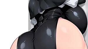 that nun with the huge ass and divine body bounces in anime hentai