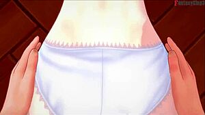 JEAN FUCKS WILD IN HER OFFICE! Genshin Impact FantasyKing3 Delivers Epic Tit Action!