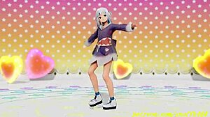 Novr's MMD Gura performs captivating 3D dance in Hololive hentai style
