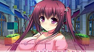 Yuri route heats up as big-titted anime babe takes facial creampie from monster cock overload