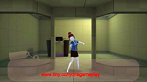 Redhead Lady Fucks Pantsu Hentai Game