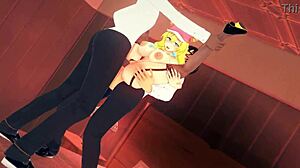 Lucoa gets double penetrated in sexy lingerie, right?