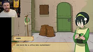 avatar's teen babe gives feet handjob blowjob before missionary creampie in game