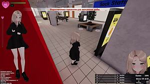 Bold hentai exhibitionist masturbates squirting in public game outdoors