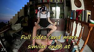 young sweet stepdaughter dominates old man with food humiliation femdom fetish play