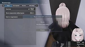 Bold hentai exhibitionist masturbates squirting in public game outdoors