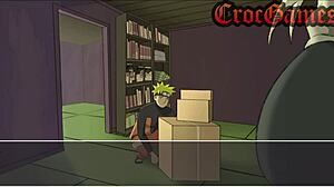 Tsunade Takes Huge Cock Anal Creampie in Living Pt 2