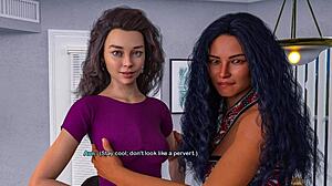 Brunette bimbo stepmom huge fake tits boobjob test cum squirt