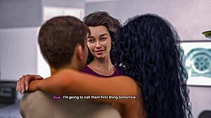 Brunette bimbo stepmom huge fake tits boobjob test cum squirt