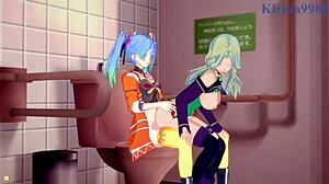 Azur Lane's Chitose Kisaragi and Lamia Loveless dive into wild lesbian futanari frenzy with Saint Klaus