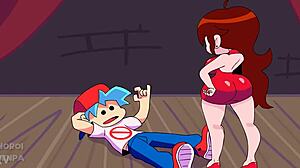 fnf girlfriend begs boyfriend for thick ass doggystyle monster cock pounding