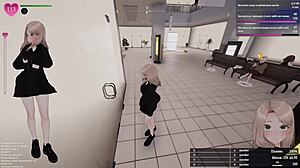 i was showing off outside but then that huge cock made me cum so hard in public!!