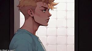 18 Yo Girlfriend Sucks Huge Black Monster Cock in Interracial Hentai Blowjob