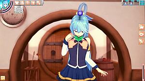 このすばアクアが全裸剥ぎヘンタイゲームでハメまくりセックス