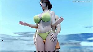 horny stepson grinds 12-inch monster cock on stepmom's huge ass cheeks while husband sleeps nearby in xenorav game