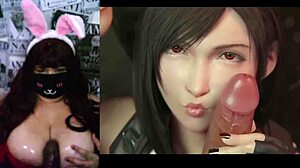 hot mommy chills with big natural tits out watching hentai on webcam