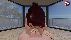 i watch hot milf suck big cock then creampie pussy in hotel room