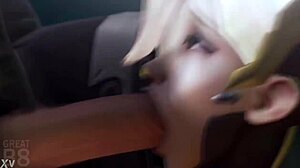 i can't get enough of futa moira dominating mercy in overwatch anime