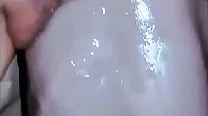 skinny teen's tight pussy cruelly GAPED by huge dildo dripping wet first time homemade tears