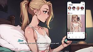 whoa my new blonde girlfriend shows off that massive curvy ass like a total tease doesn't she