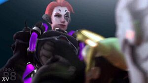 i can't get enough of futa moira dominating mercy in overwatch anime