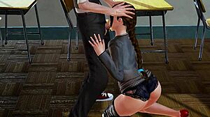 student's rough lust overwhelms busty teacher's big tits