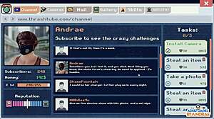 chloe bounces in jumping jacks during my sexy neighbour 2 ep2 gameplay