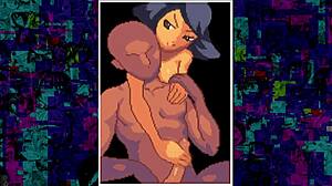 girlfriend sneaks anal fuck with friend at work in hentai game