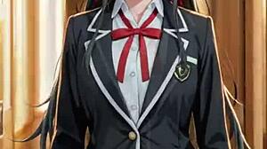 L Lewd Student Slut Fucks Huge Cock in AI Hentai Teaser