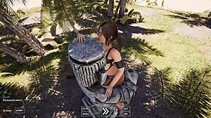 Does Lara Croft Beg For Ancient Statue Semen Fill In 3D Hentai Gangbang?