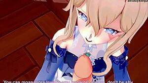 jean bends over office desk for pov big tits pounding genshin impact