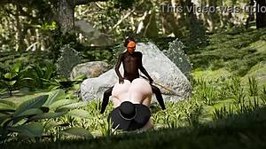 big black cock pounds mature ass deep in jungle creampie