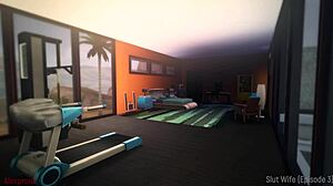 young couple fucks secretly while mulatto wife slurps cock in private