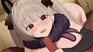 formidable gets creampied hard in azur lane fuckfest