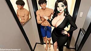 Madrastra Futanari Demon Con Hentai Cabalga Hijastro Hasta Explota En Yaoi Manga 3D!