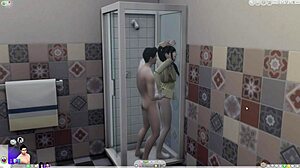 ww jv fun before shower in sims villains bath time