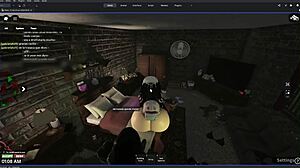 Bratty Roblox Girl Tastes Stranger's Warm Load Rainy Night Outdoors