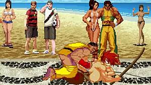 mugen sean relentlessly drills pussy cowgirl style on beach