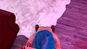 3D Futa Gwen Returns Home for Anal Blowjob Lover Fuck