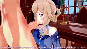 JEAN GIVES MIND-BLOWING BLOWJOB IN HER OFFICE - GENSIN IMPACT FANTASY!