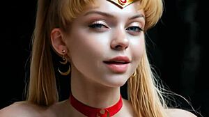 Sailor Moon Cosplay Hentai 3D Subdues Bad Guy With Naughty Moves!