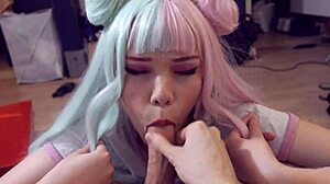 imagine slamming this big-ass anime student's tight holes till she cums hard